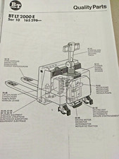 Libro pezzi di ricambio BT - Carrello elevatore elettrico a timone LT2000 E S...