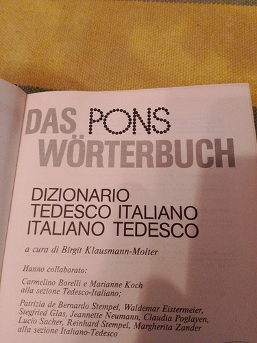 Dizionario tedesco italiano - tedesco,