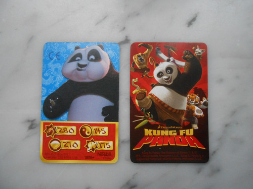 Figurina cards kung panda - figurina, fu