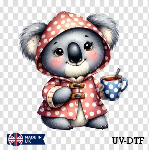 Adesivo koala dtf - koala, uv