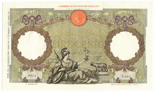 100 lire capranesi aquila - 100,