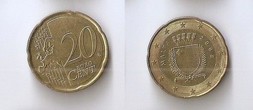 Malta euro cents 2008 high - malta,