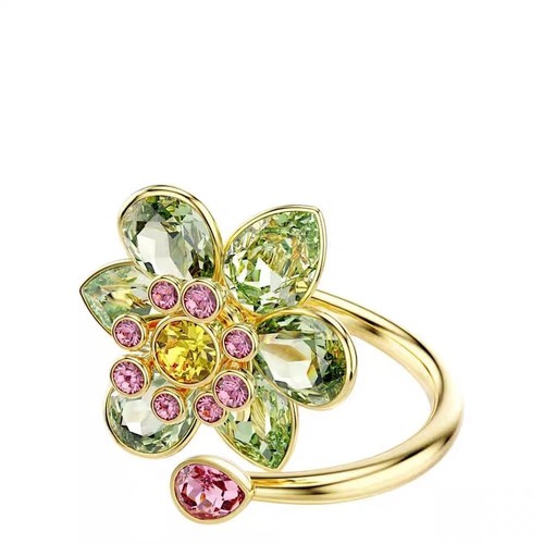 Bague fleur plaqué - fleur,