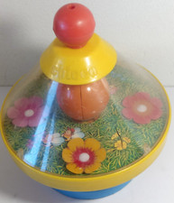 CHICCO TROTTOLA PER BAMBINI-CON CAMPANELLO CHE SUONA-GIOCATTOLO-VINTAGE-USATA