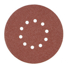 Set 10 Dischi Abrasivi Ø225 mm grana P40-240 10 Fori per levigatrice a giraffa