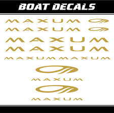 Adesivo maxum boat sticker set - adesivo,