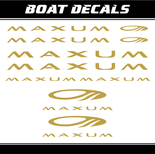 Adesivo maxum boat sticker - maxum,