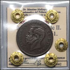 Regno d'italia 5 Centesimi 1861 Milano Vittorio Emanuele II monete italiane