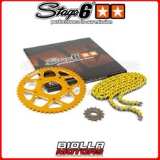 S6-2118823/YE KIT CATENA 13X53 - 420 STAGE6 ALU CNC GIALLO RIEJU RR ENDURO 50CC 