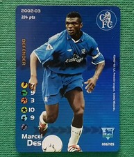 2002-03 Subbuteo Premier league "Marcel Desailly" 006/105 Chelsea Foil-Mint