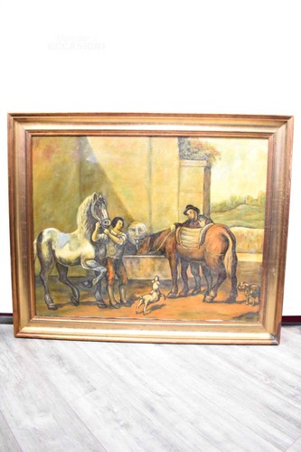 Quadro dipinto olio tela - olio, su