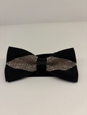 Papillon raso nero - , con