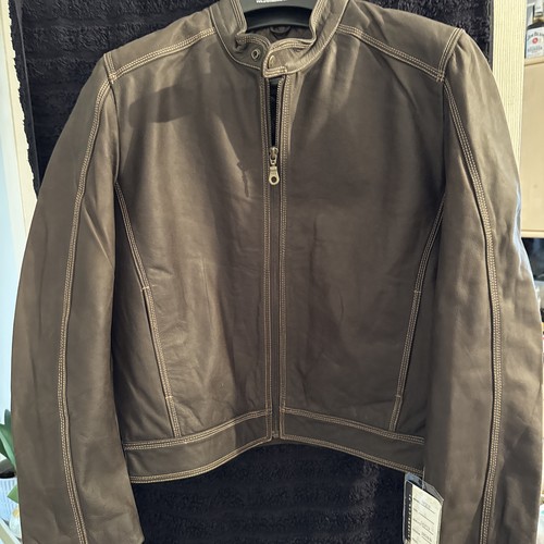 Giacca biker uomo pelle
