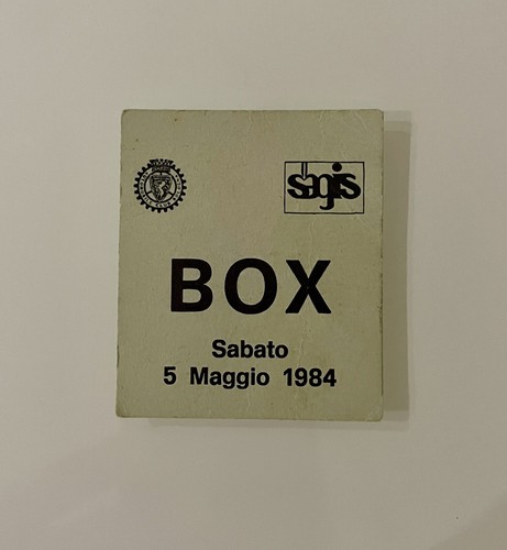 Biglietto contromarca box - biglietto,