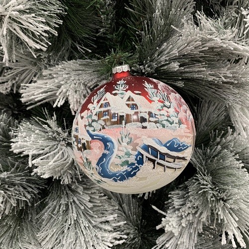 Sfera vetro decorata - sfera,