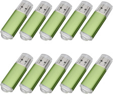 10 Chiavette USB 2.0 Verde 512
