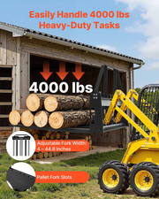 VEVOR Fissaggio Rapido 1814Kg Forca Pallet Porta Forche Caricamento Frontale ...
