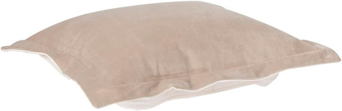 Bella sand linen puff cuscino - linen,