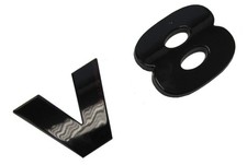 Gloss Black V8 Lettering for Range Rover L322 TDV8 Vogue HSE 4.4 autobiography