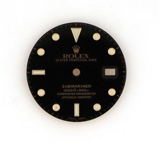 Ghiera Rolex Submariner Dial Black steel Gold 16613 16618 16803 ORIGINALE