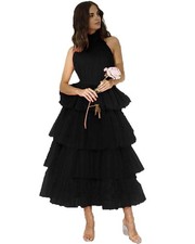 Abito da ballo Halter nero a