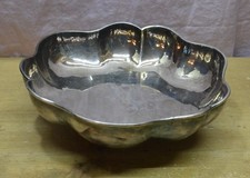 VECCHIA CIOTOLA ALZATINA CENTROTAVOLA ARGENTATA  (RM04)