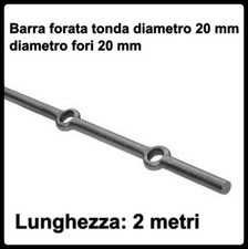 barra forata in ferro liscio
