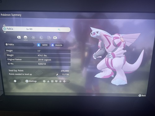 Palkia lucido pokemon leggende - lucido,