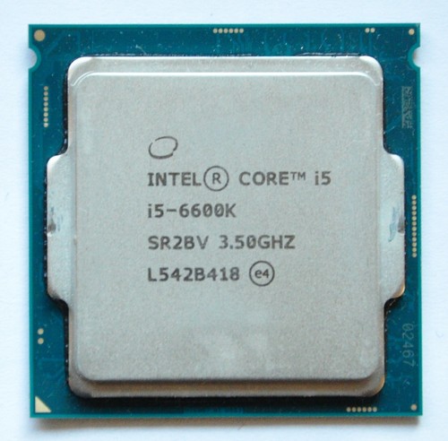 Intel core 6600k 3 - 4x, 3,50