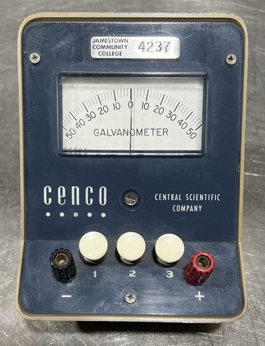 Vintage cenco galvanometer - cenco,