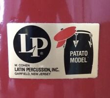 LP Latin Percussion PATATO Model Piatti o Tag Conga Tumbadora Timbales $12 ciascuno