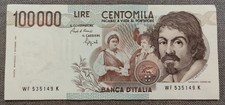 100000 LIRE CARAVAGGIO 1°