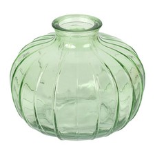 Vaso per fiori in vetro verde