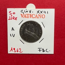 CITTA' DEL VATICANO 50 LIRE 1962CONCILIO ANNO IV PAPA GIOVANNI XXIII  FDC