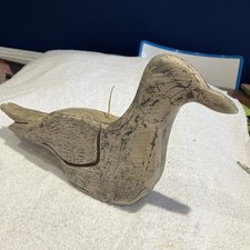 Novità Grande Candela Anatra Rustica Artigianale Uccellino 29cm L X16cmH