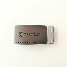 ORIGINALE TRECCANI Chiavetta USB metallo ecopelle logo 2 GB Idea Regalo