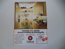 advertising Pubblicità 1980 CUCINE FEBAL