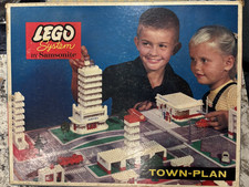 Lotto Lego System by Samsonite Town Hall #725 vintage + inserti cataloghi più enorme