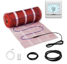 Riscaldamento Pavimento Elettrico 150W/m² + Termostato Touch Programmabile 6x12