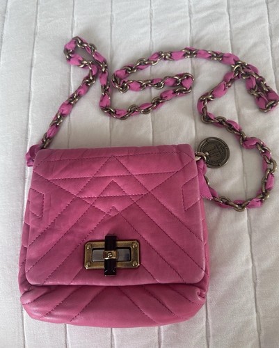Tracolla lanvin pelle rosa - pelle,