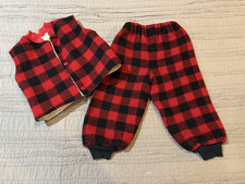 Set pantaloni gilet lana a