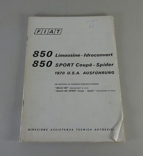 Manuale officina supplemento