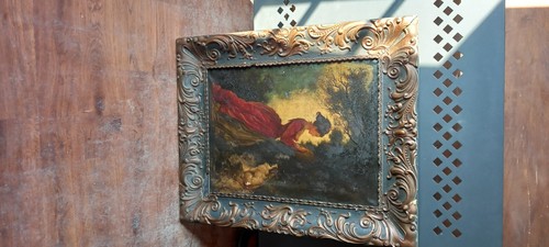 Quadro tela olio con - su,