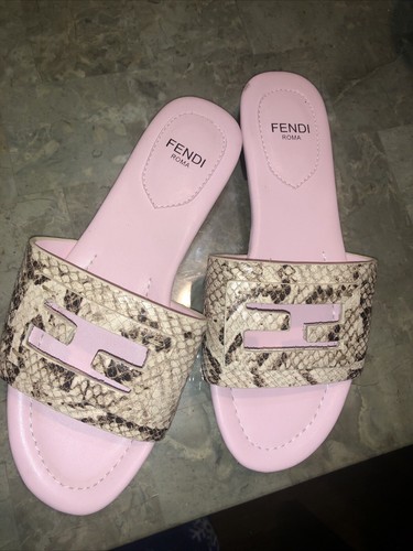 Fendi zuecos cuero 37eu - fendi, de