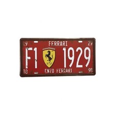 Targa Vintage Ferrari 15x30cm