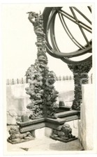 1935 ca CINA Basamento di una sfera armillare - Foto 6x11 cm (2)