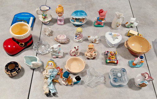 Lot vintage glass - lot,
