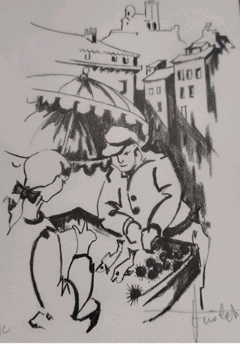 Jolie lithographie jean - de,