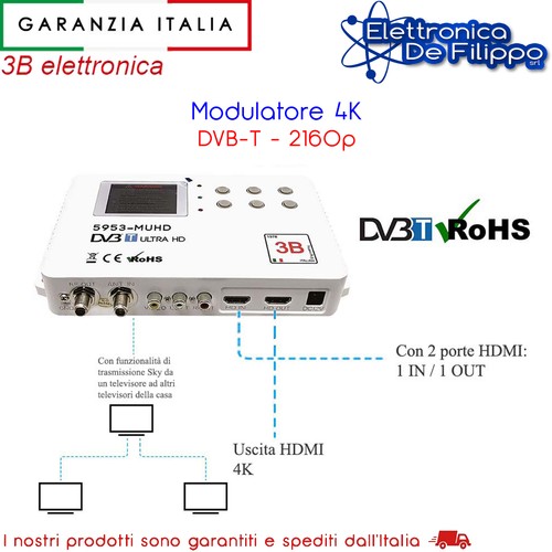 Modulatore dvb 2160p - dvb-t,
