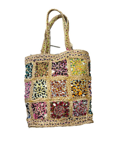 Borsa donna boho all'uncinetto